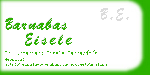 barnabas eisele business card